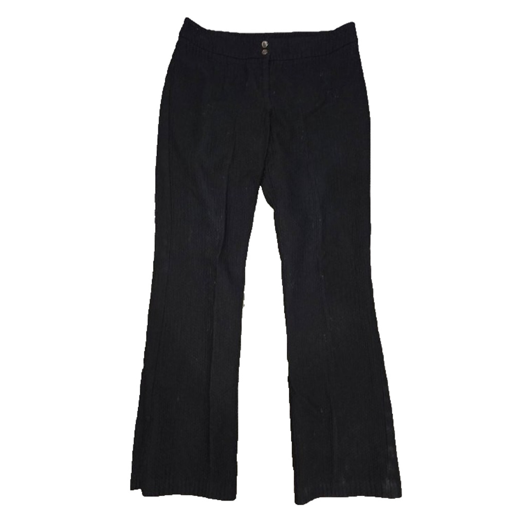 J McLaughlin Black Classic Straight Leg Cotton office work Pant 12 A003281